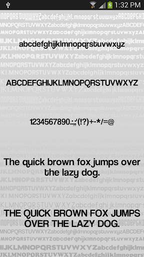 Clean2 font for FlipFont free screenshot 2