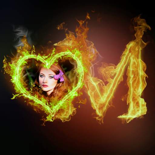 Fire Text Photo Frame screenshot 6