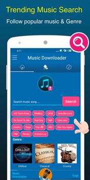 Free Music Downloader + Mp3 Music Download 1 تصوير الشاشة