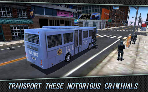 3D Polisi Penjara Transportasi screenshot 3