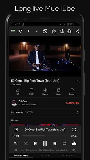MueTube Lite - Free music app screenshot 1