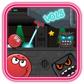 Red Jump 4 : Bounce ball Vol3 icon
