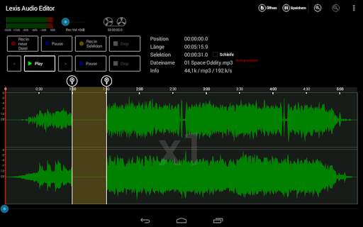 Lexis Audio Editor screenshot 1
