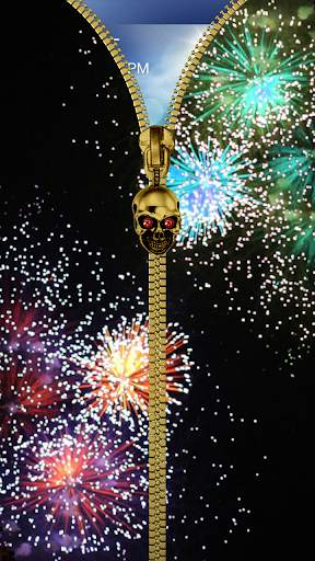 Fireworks lock screen prank 1 تصوير الشاشة