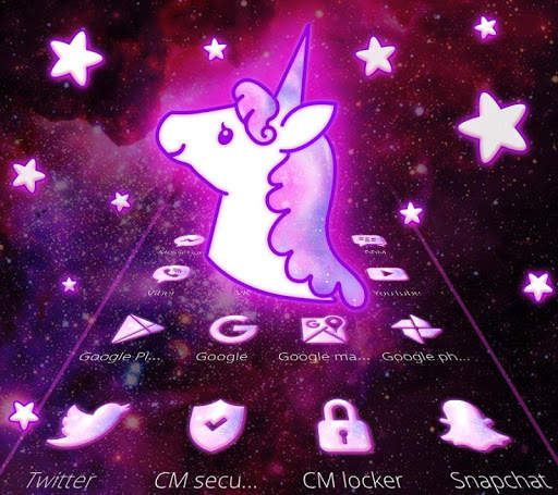 Galaxy glitter Pony Unicorn Theme screenshot 4