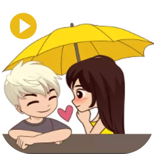 Animated stickers GIF love v10