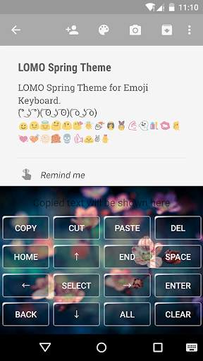 LOMO Spring Emoji Keyboard screenshot 3