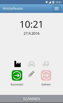 MobileReader - Zeiterfassung screenshot 1