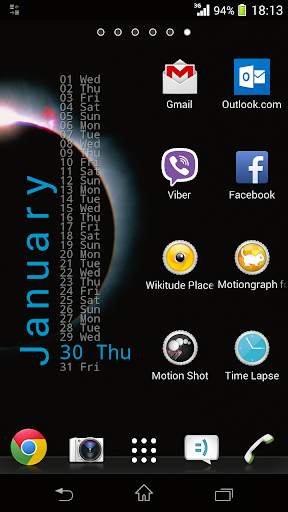 Calendar Widget - Monthly screenshot 1