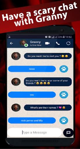 scary granny's video call/chat game prank screenshot 4