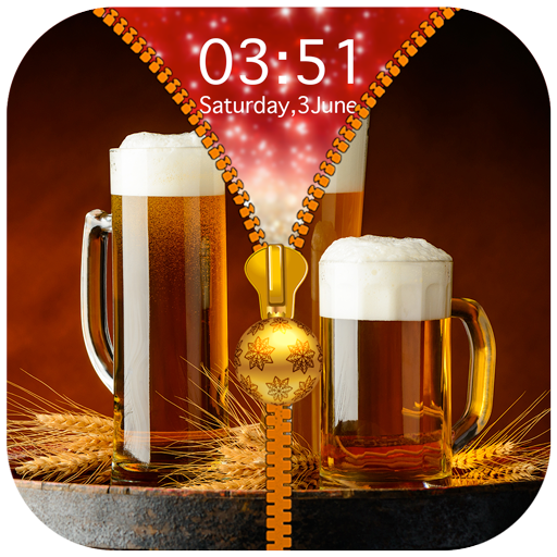 Beer Zipper Lock Screen आइकन