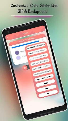 Customized Color Status Bar - GIF & Background screenshot 8