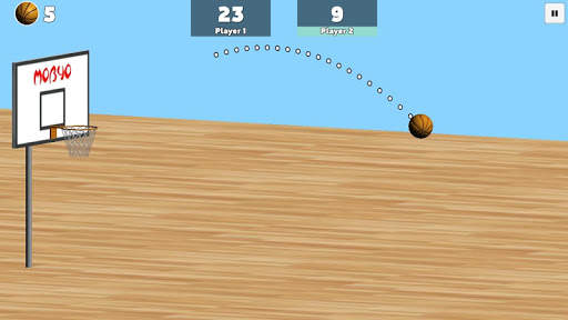 2 Player Free Throw Basketball 3 تصوير الشاشة
