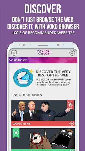 VOKO Web Browser - Fast, Light & Free screenshot 1