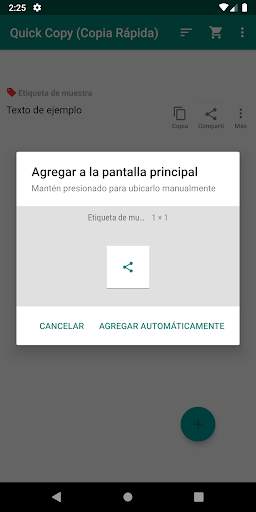 Copia Rápida: pegar / compartir texto e imágenes screenshot 6