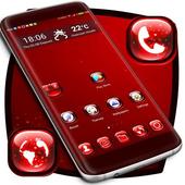 Red Neon Launcher Theme icon