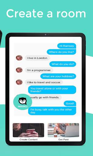 Skrawll: Earn Money chatting with friends स्क्रीनशॉट 10