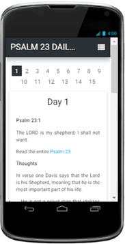 Psalm 23 Daily Devotions screenshot 2