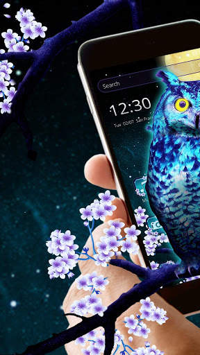 Blue Night Owl Theme screenshot 1