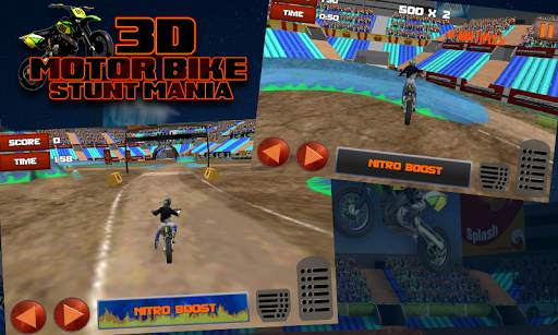 3D Motor Bike Stunt Mania screenshot 4