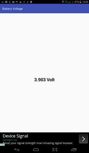 Battery Voltage Readout screenshot 1