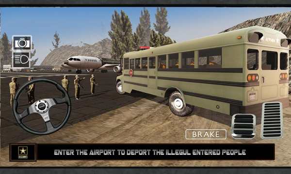 Airport Army Prison Bus 2017 screenshot 5