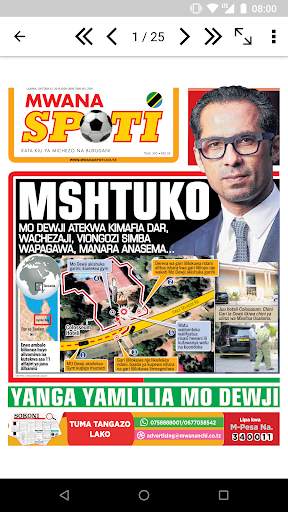 Mwanaspoti Epaper App screenshot 2
