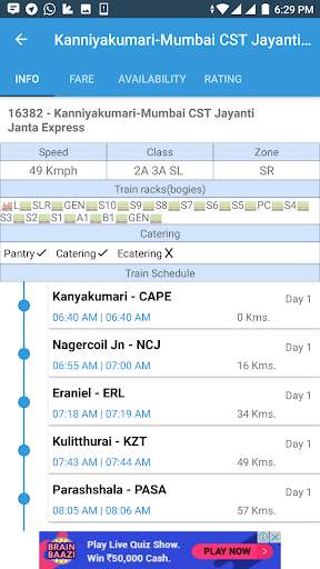 Rail Enquiry screenshot 4