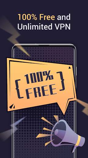 Free VPN, Fast & Secure - Flat VPN Free screenshot 1