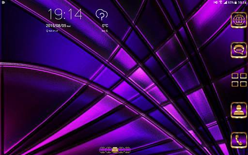 Abstract Violet Go Launcher theme screenshot 11