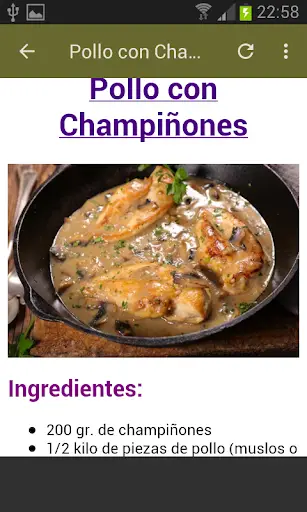 RECETAS  CON POLLO screenshot 7