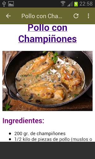 RECETAS  CON POLLO 7 تصوير الشاشة
