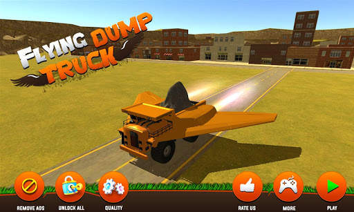 Flying Dump Truck Simulator screenshot 6