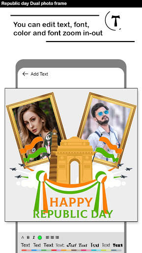 Republic Day Dual Photo Frame 2021 screenshot 6