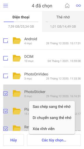 Chuyển File Sang Thẻ Nhớ & Điện Thoại, Đọc Thẻ Nhớ screenshot 2