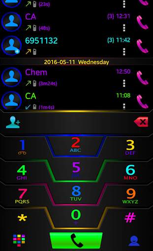 Theme Darkcity colo Rocketdial screenshot 1
