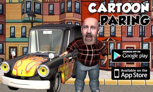 Crazy Cartoon Parking King 3D screenshot 1