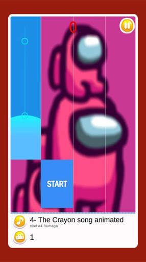 Among Us imposter Piano Tiles Music screenshot 5