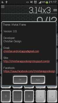 Metal Frame SCalc Theme 3 تصوير الشاشة