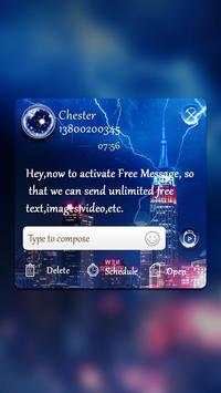 GO SMS LIGHTNING2 THEME 4 تصوير الشاشة