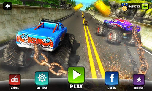 Chained Monster Truck Rivals: Ramp Racing Stunts screenshot 1