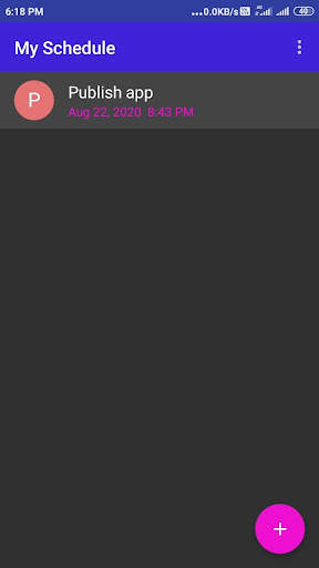My Schedule screenshot 2