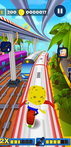Sponge Subway Granny Bob Game screenshot 3