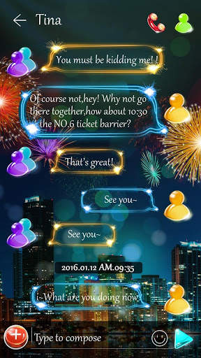 GO SMS FLAME THEME 3 تصوير الشاشة