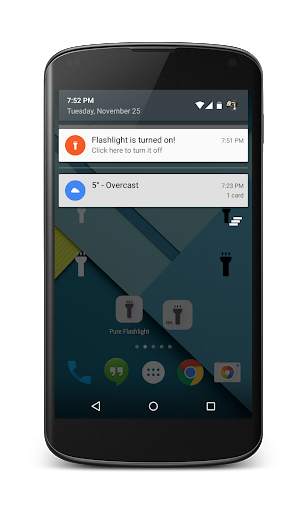 Pure Flashlight Widget screenshot 3