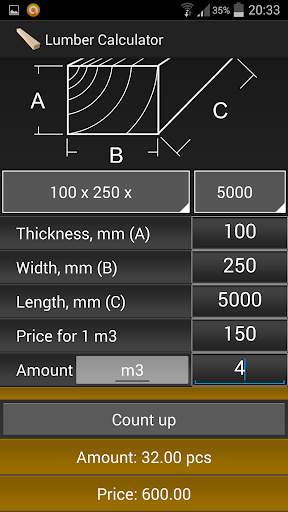 Calculator Lumber & Timber screenshot 5