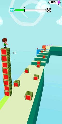Block Surfer 3D: Stack Cube Surfer - Fun Run Game screenshot 3