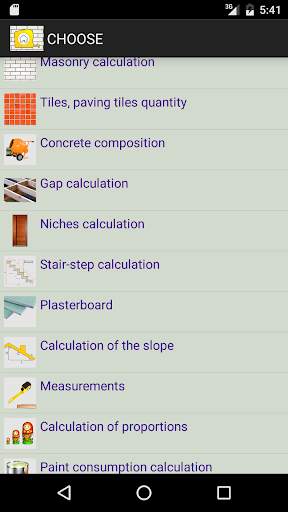 CONSTRUCTION calculator screenshot 3