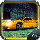 Racing Car in Traffic icon