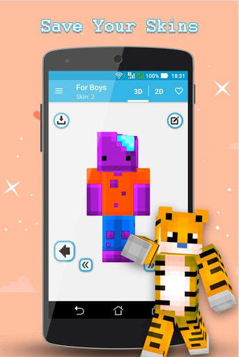 Mod Skins for  Minecraft 3D screenshot 2